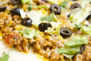 taco flatbread pizza