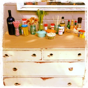 celebrated Matt's birthday with a brunch themed party complete with a bloody mary bar.